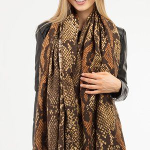 Snakeskin Print Scarf